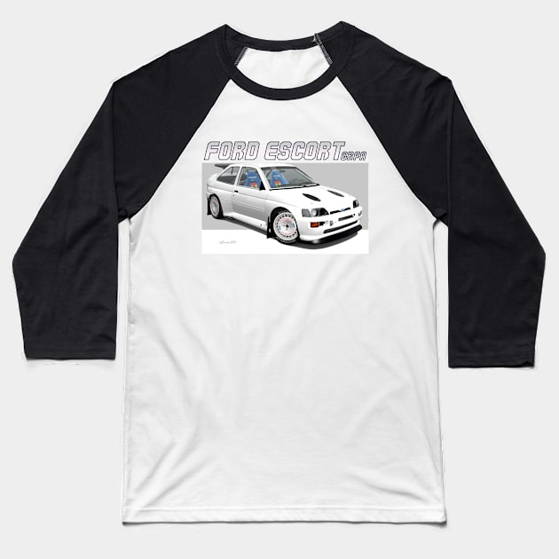 GrA Ford Escort V Baseball T-Shirt by PjesusArt